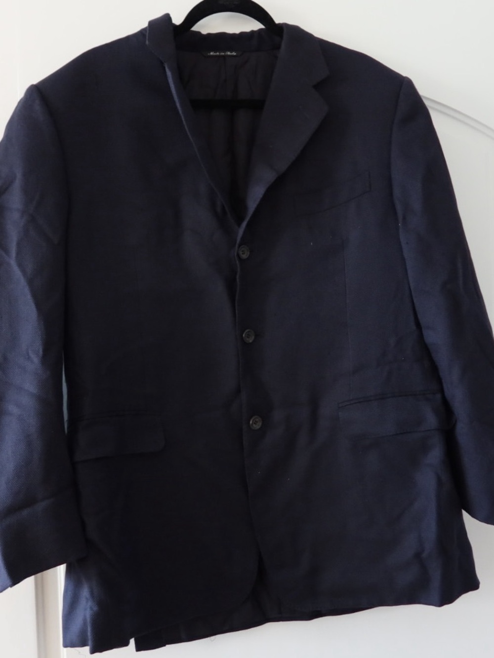 Canali Navy Sport Coat - Three-Button Blazer